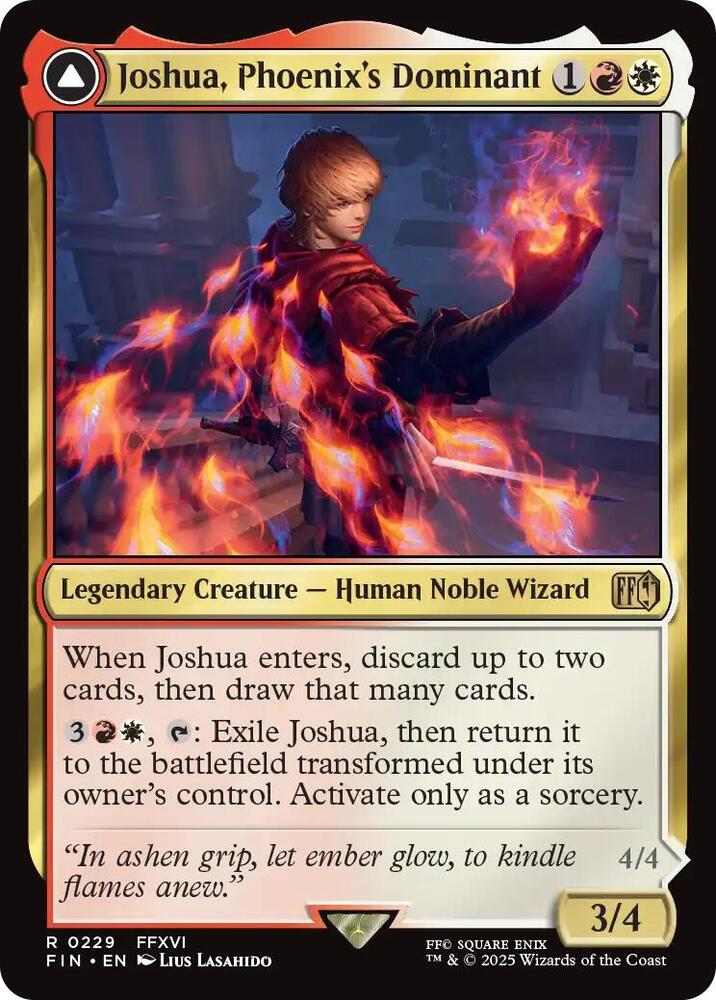 Joshua, Phoenixs Dominant // Phoenix, Warden of Fire Joshua, Phoenixs Dominant // Phoenix, Warden of Fire